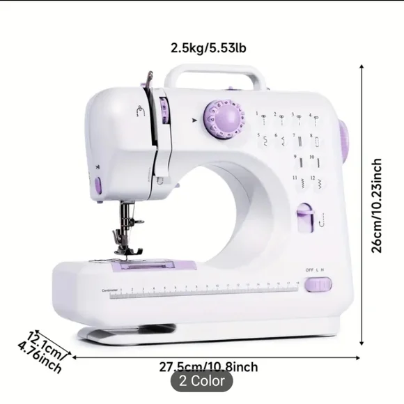 Sewing Machine Purple And White - Picture 5 of 8